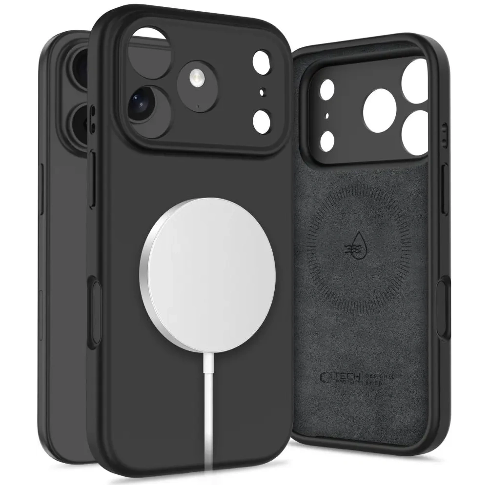 Etui Tech-Protect Silicone MagSafe do Apple iPhone 17 Pro Max Black