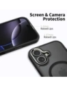 Etui Tech-Protect MagEdge MagSafe do Apple iPhone 17 Matte Black/gunmetal