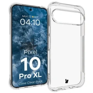 Etui + 2x szkło hartowane + szkiełko na obiektyw Bizon Case Clear Pack do Google Pixel 10 Pro XL