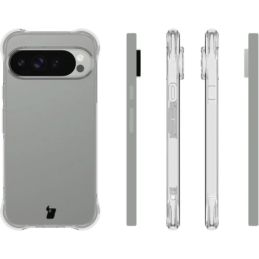 Etui + 2x szkło hartowane + szkiełko na obiektyw Bizon Case Clear Pack do Google Pixel 10 Pro XL