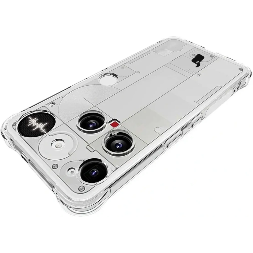 Elastyczne etui + 2x szkło hartowane Bizon Case Clear Pack do Nothing Phone (3)