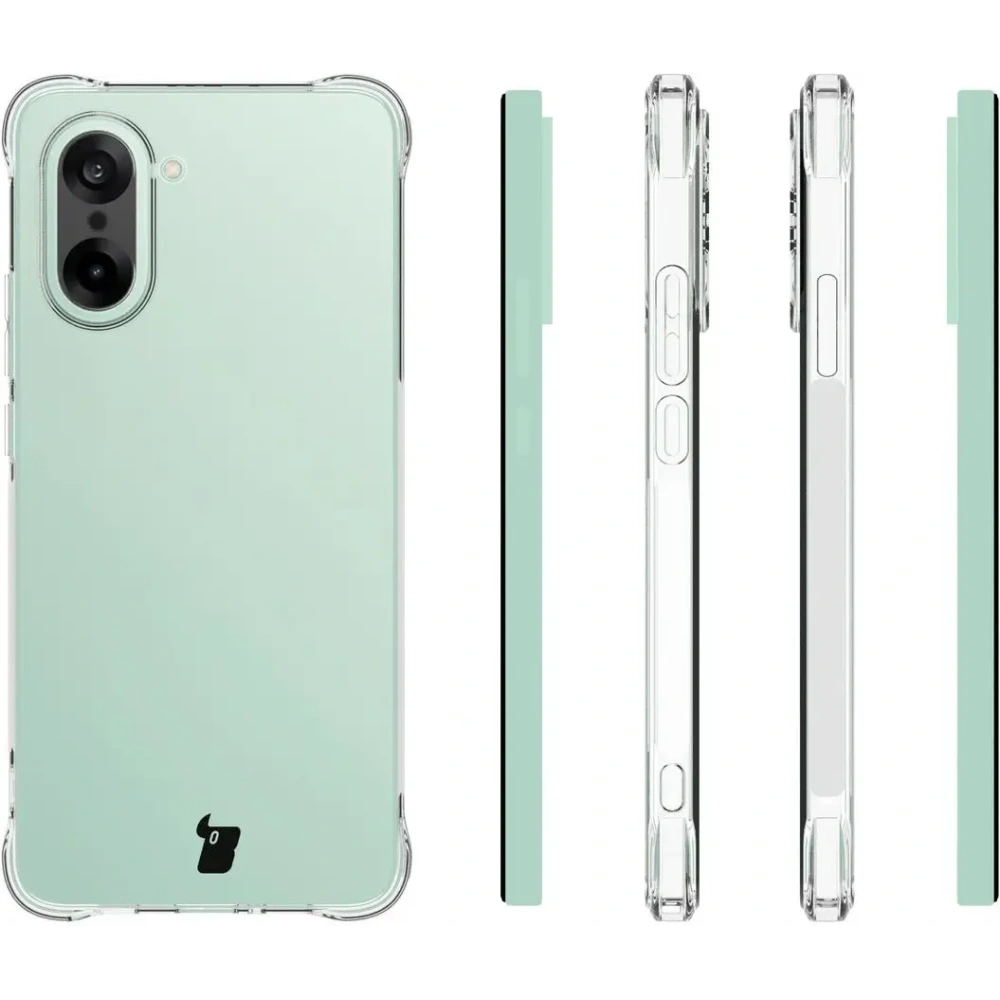 Elastyczne etui + 2x szkło hartowane Bizon Case Clear Pack do OnePlus Nord CE5 5G