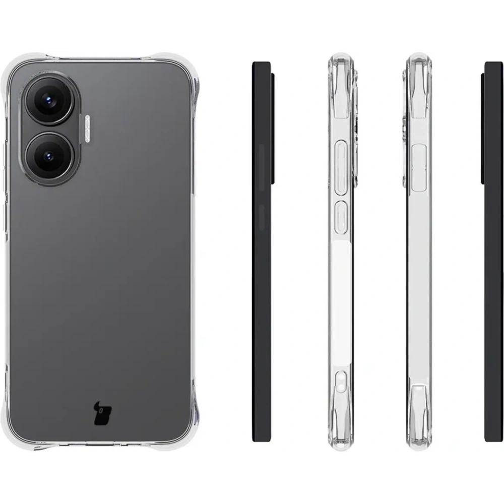 Elastyczne etui + 2x szkło hartowane Bizon Case Clear Pack do Xiaomi POCO F7