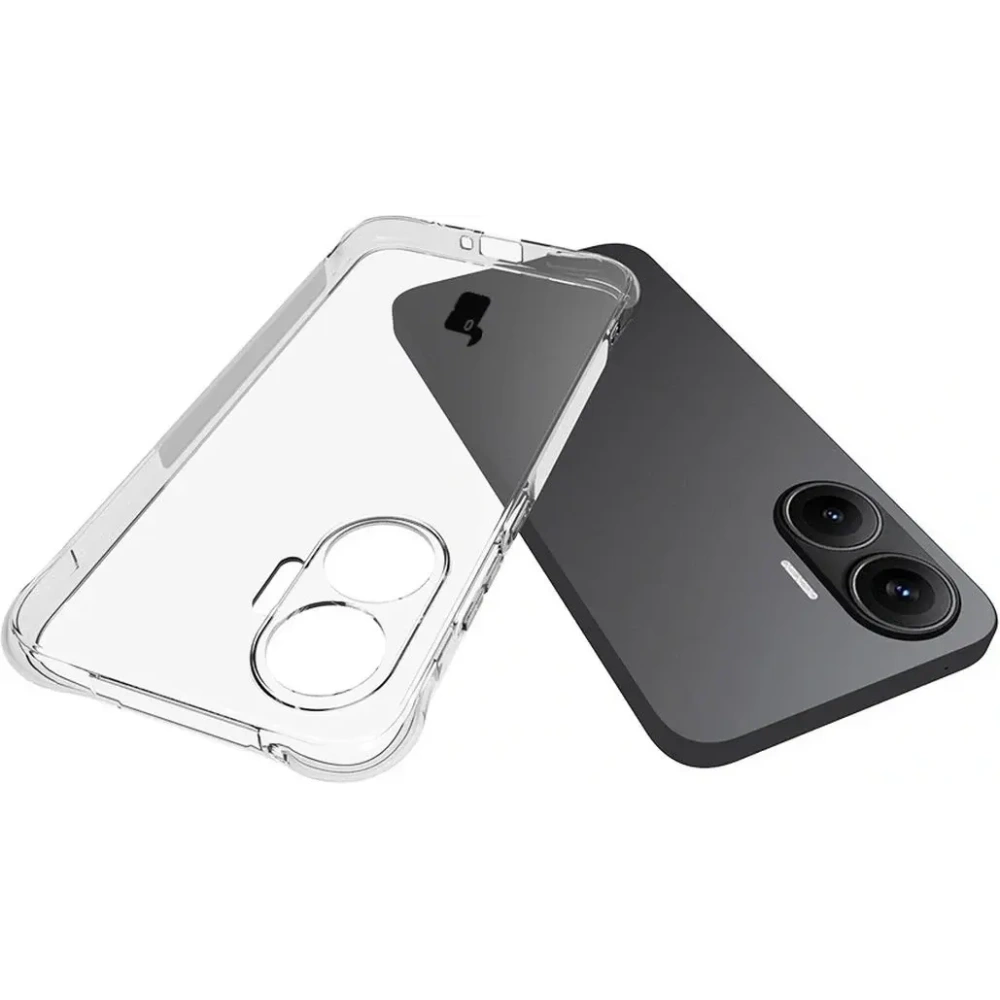 Elastyczne etui + 2x szkło hartowane Bizon Case Clear Pack do Xiaomi POCO F7