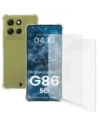Elastyczne etui + 2x folia na ekran Bizon Case Clear Pack do Motorola Moto G86 5G