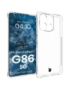 Elastyczne etui + 2x folia na ekran Bizon Case Clear Pack do Motorola Moto G86 5G