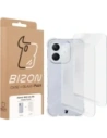 Elastyczne etui + 2x folia na ekran Bizon Case Clear Pack do Honor 400 Lite