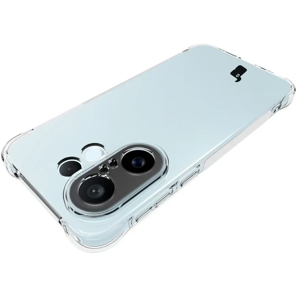 Elastyczne etui + 2x folia na ekran Bizon Case Clear Pack do Vivo X200 FE