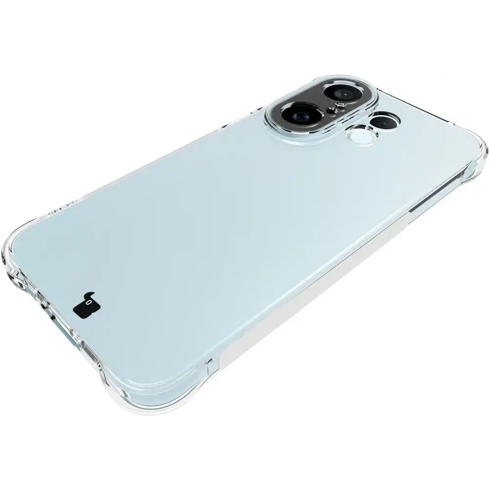 Elastyczne etui + 2x folia na ekran Bizon Case Clear Pack do Vivo X200 FE