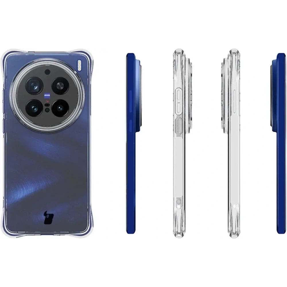 Elastyczne etui + 2x folia na ekran Bizon Case Clear Pack do Vivo X200 Pro