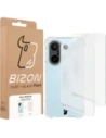 Elastyczne etui + 2x folia na ekran Bizon Case Clear Pack do Vivo X200 FE