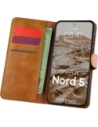 Etui z klapką Bizon Case Pocket do OnePlus Nord 5 brązowe