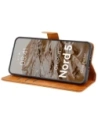Etui z klapką Bizon Case Pocket do OnePlus Nord 5 brązowe