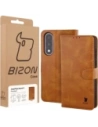 Etui z klapką Bizon Case Pocket do OnePlus Nord 5 brązowe