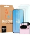 3x Szkło na ekran + szkło na aparat Bizon Glass Clear Pack do Google Pixel 10