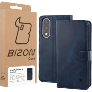 Etui z klapką Bizon Case Pocket do OnePlus Nord 5 granatowe