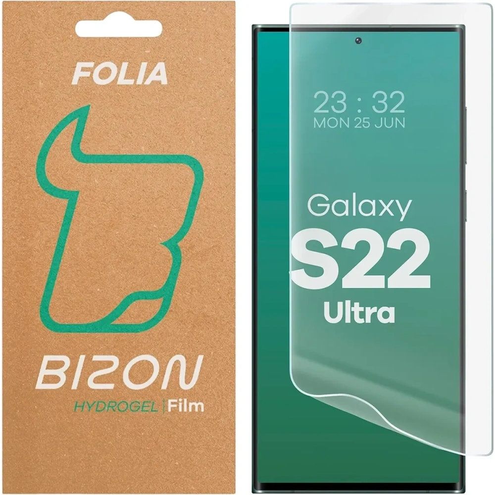 Folia hydrożelowa na ekran Bizon Glass Hydrogel Front do Samsung Galaxy S22 Ultra