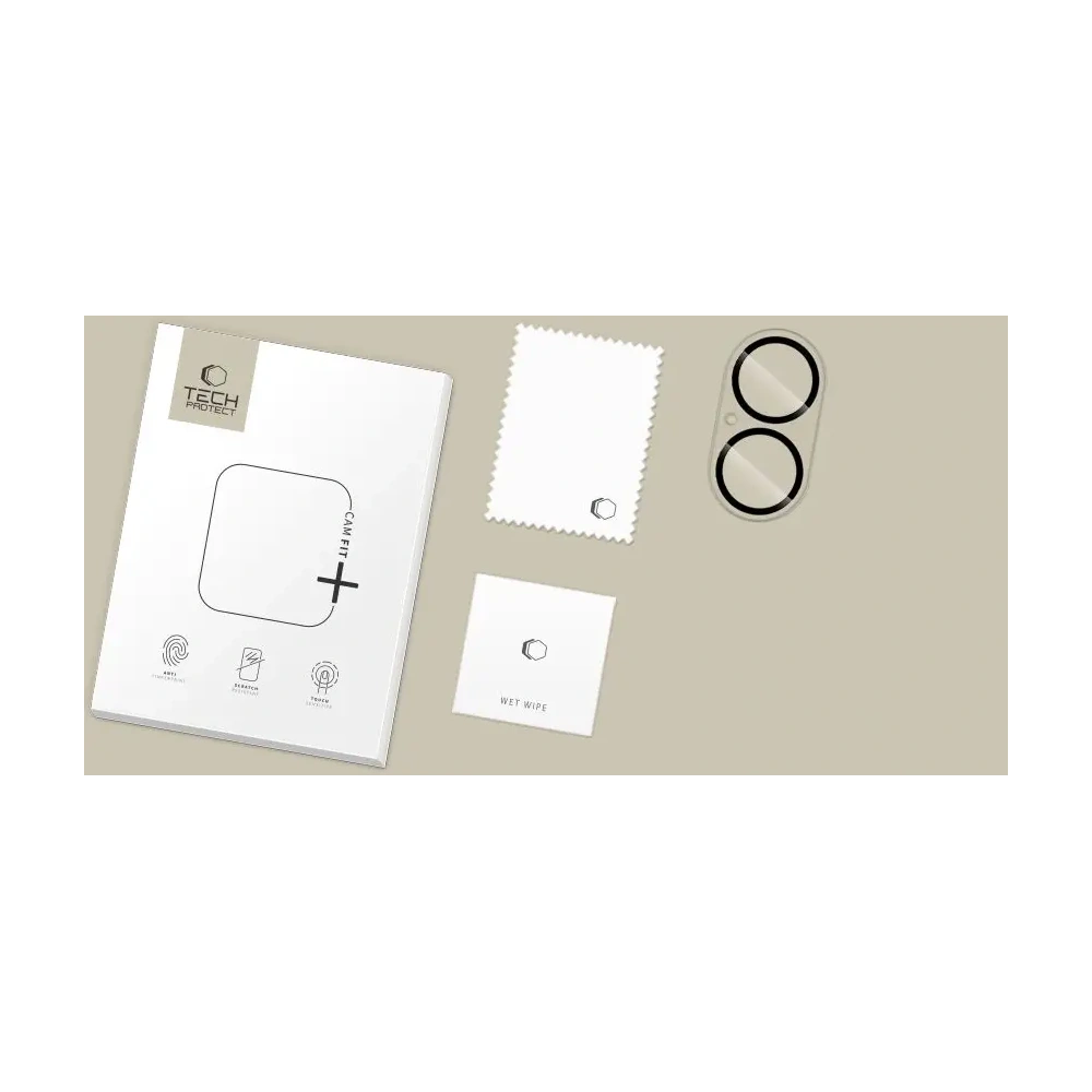 Osłona aparatu Tech-Protect Cam Fit+ do Apple iPhone 17 Clear