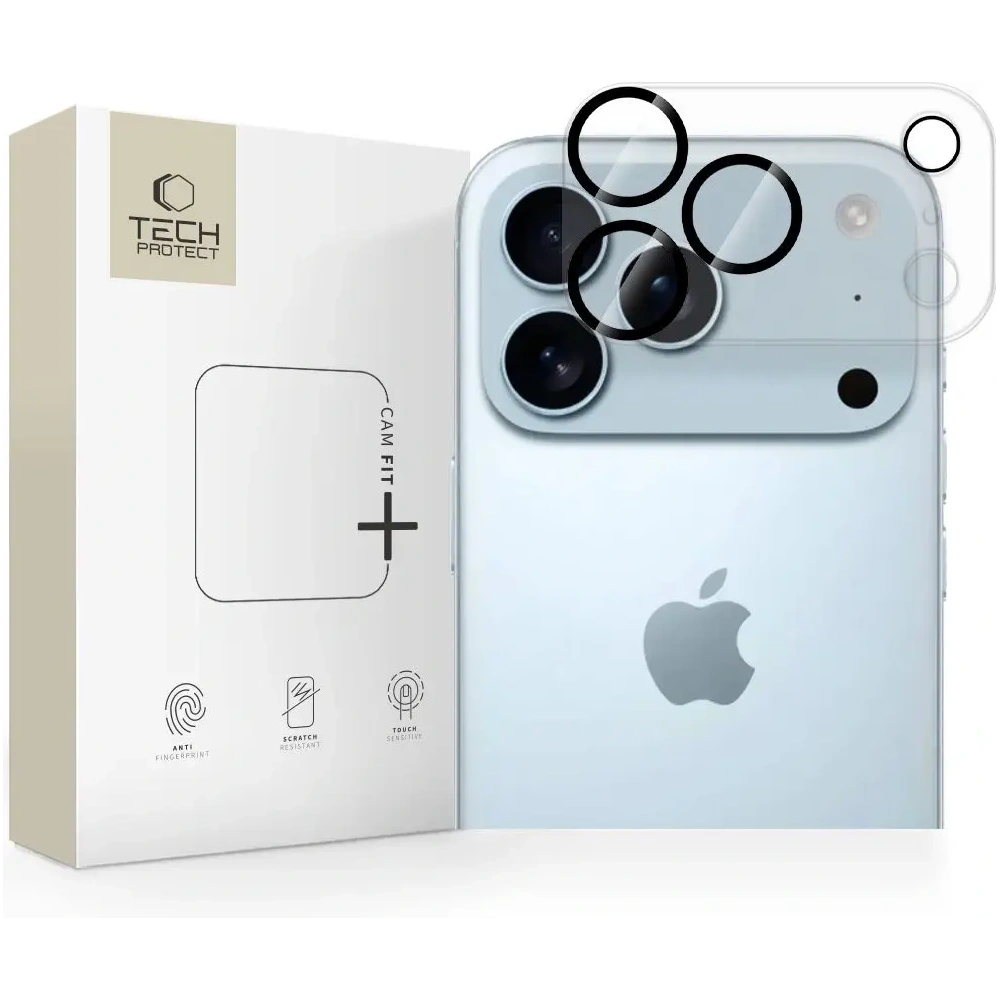 Osłona aparatu Tech-Protect Cam Fit+ do Apple iPhone 17 Pro Clear