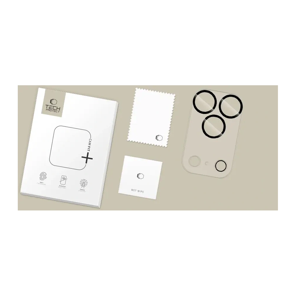 Osłona aparatu Tech-Protect Cam Fit+ do Apple iPhone 17 Pro Clear