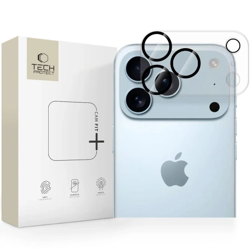 Osłona aparatu Tech-Protect Cam Fit+ do Apple iPhone 17 Pro Max Clear