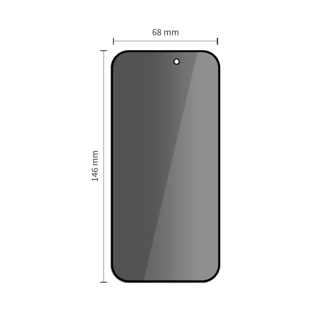 Szkło prywatyzujące Tech-Protect Glass Spy+ do Apple iPhone 16 Pro / 17 / 17 Pro Privacy [2 PACK]