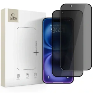 Szkło prywatyzujące Tech-Protect Glass Spy+ do Apple iPhone 17 Air Privacy [2 PACK]