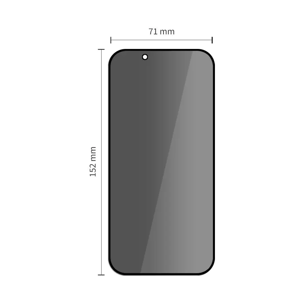 Szkło prywatyzujące Tech-Protect Glass Spy+ do Apple iPhone Air Privacy [2 PACK]