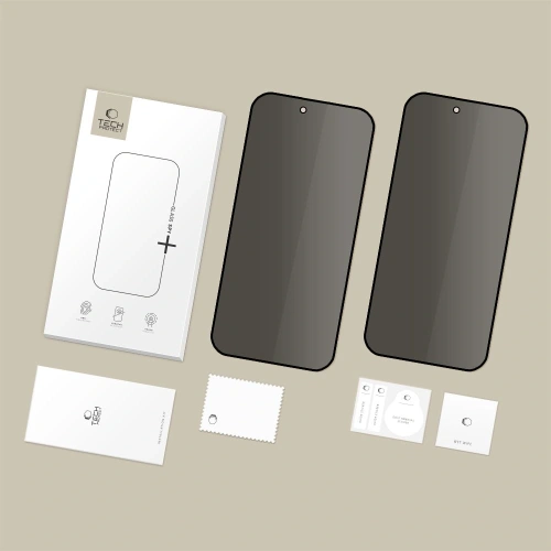 Szkło prywatyzujące Tech-Protect Glass Spy+ do Apple iPhone 17 Air Privacy [2 PACK]