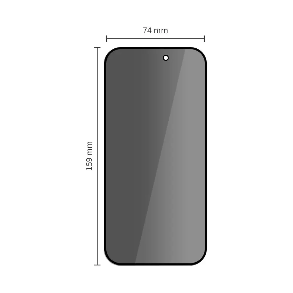 Szkło prywatyzujące Tech-Protect Glass Spy+ do Apple iPhone 16 Pro Max / 17 Pro Max Privacy [2 PACK]