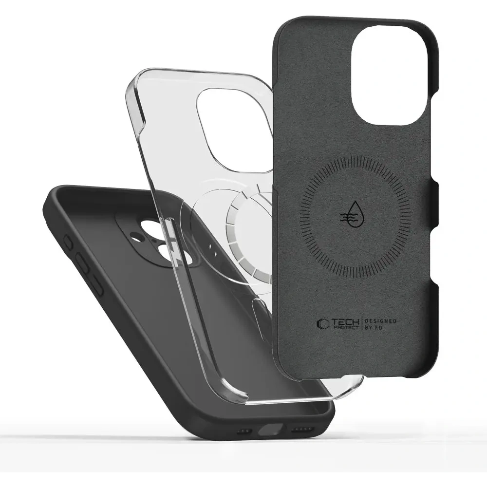 Etui Tech-Protect Silicone MagSafe do Apple iPhone 17 Black