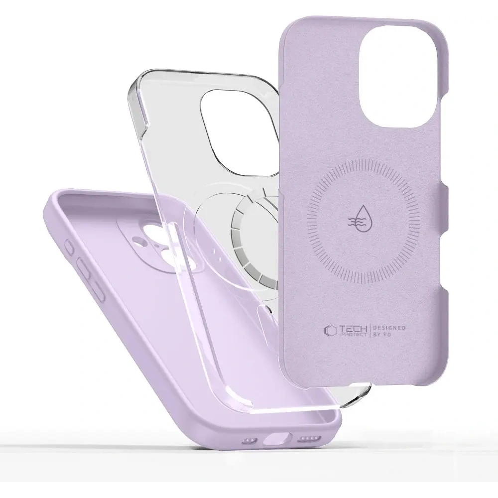 Etui Tech-Protect Silicone MagSafe do Apple iPhone 17 Mauve