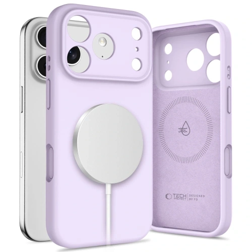 Etui Tech-Protect Silicone MagSafe do Apple iPhone 17 Pro Mauve