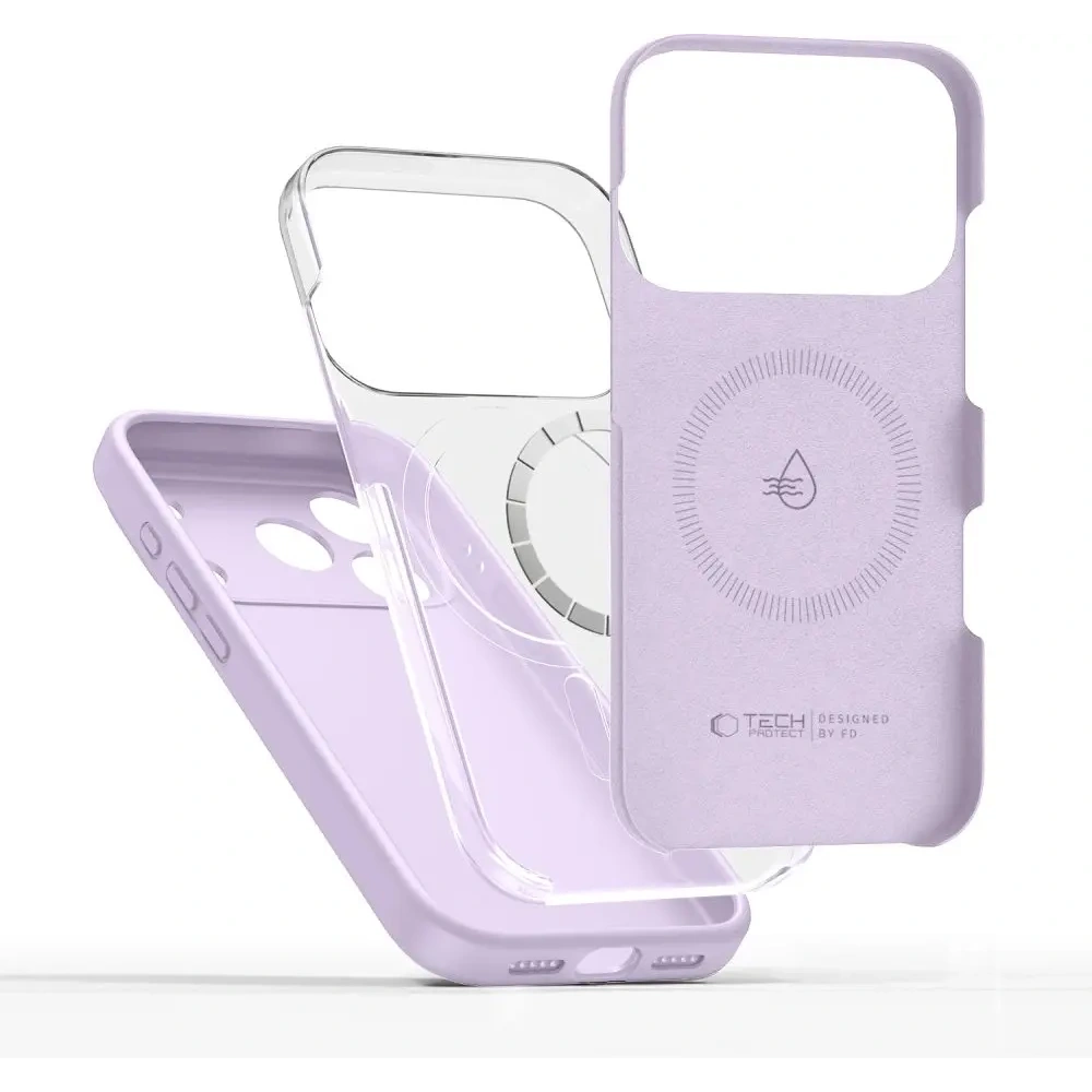 Etui Tech-Protect Silicone MagSafe do Apple iPhone 17 Pro Mauve