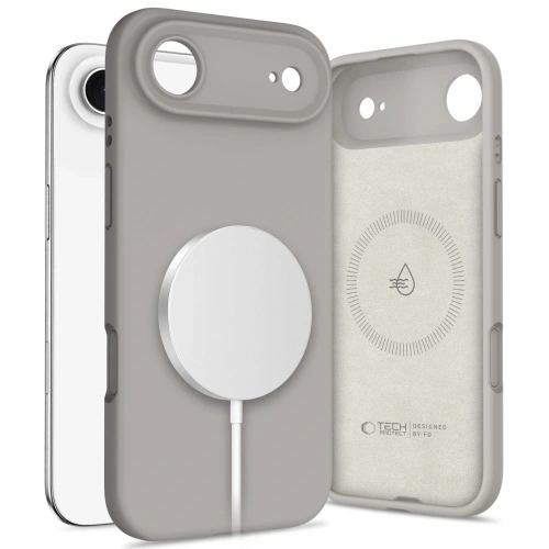 Etui Tech-Protect Silicone MagSafe do Apple iPhone 17 Air Stone Grey