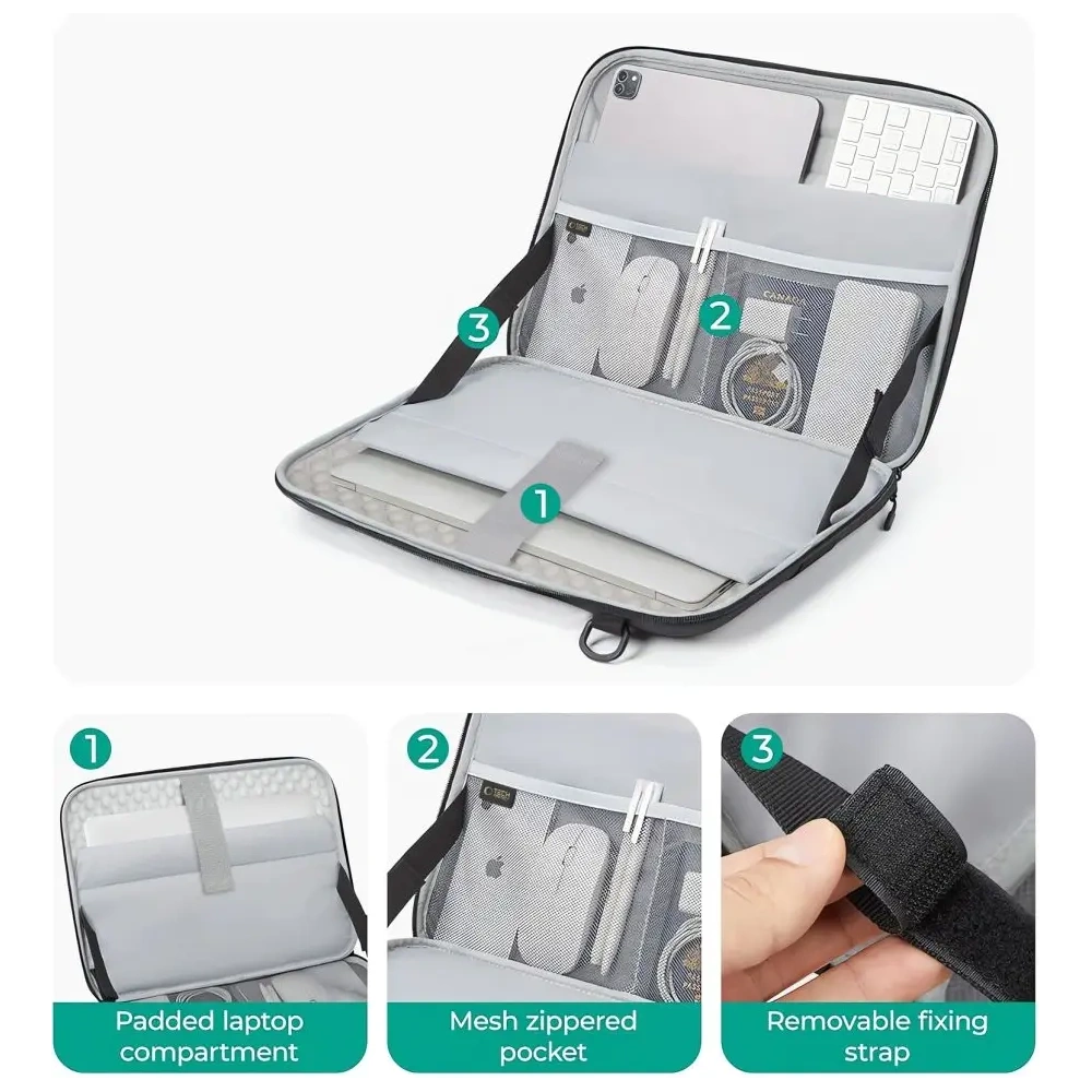 Etui Tech-Protect Ranger-x Tactical Laptop 15-16 Black