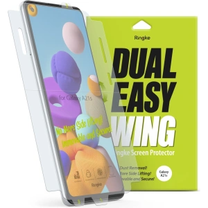 2x hydrogel film Samsung Galaxy A21s - Ringke Dual Easy Wing - Home Screen