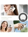 Uchwyt na palec z blaszką Tech-Protect MMR600 Magnetic MagSafe Phone Ring Satin Black