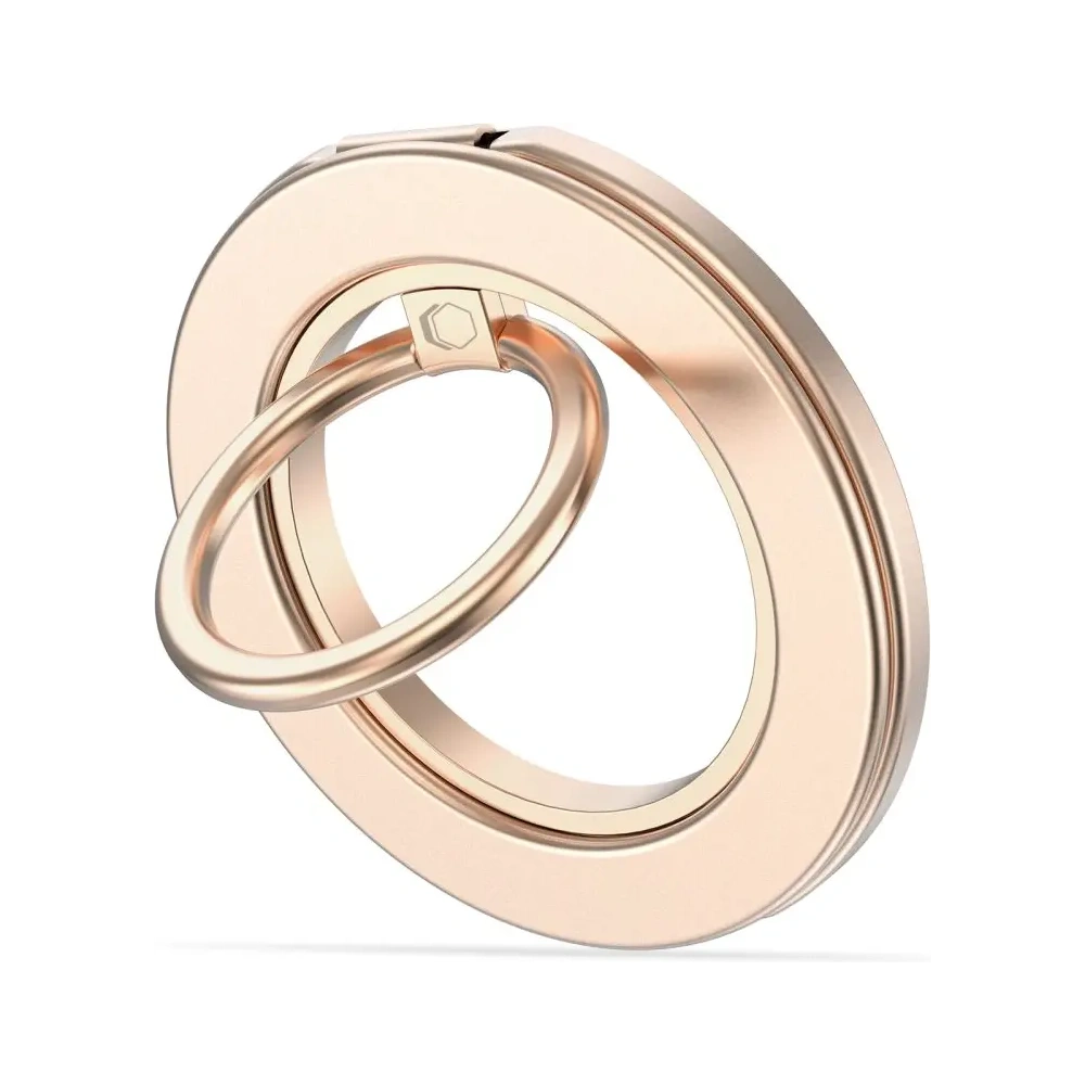 Uchwyt na palec z blaszką Tech-Protect MMR600 Magnetic MagSafe Phone Ring Satin Gold