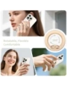 Uchwyt na palec z blaszką Tech-Protect MMR600 Magnetic MagSafe Phone Ring Satin Gold