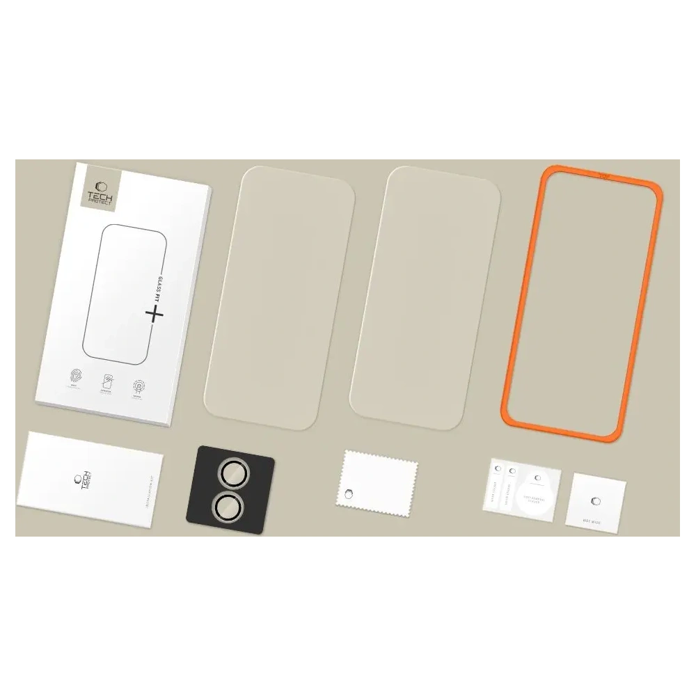 Szkło hartowane Tech-protect Easy Set+ do Apple iPhone 17 Clear [3 PACK]