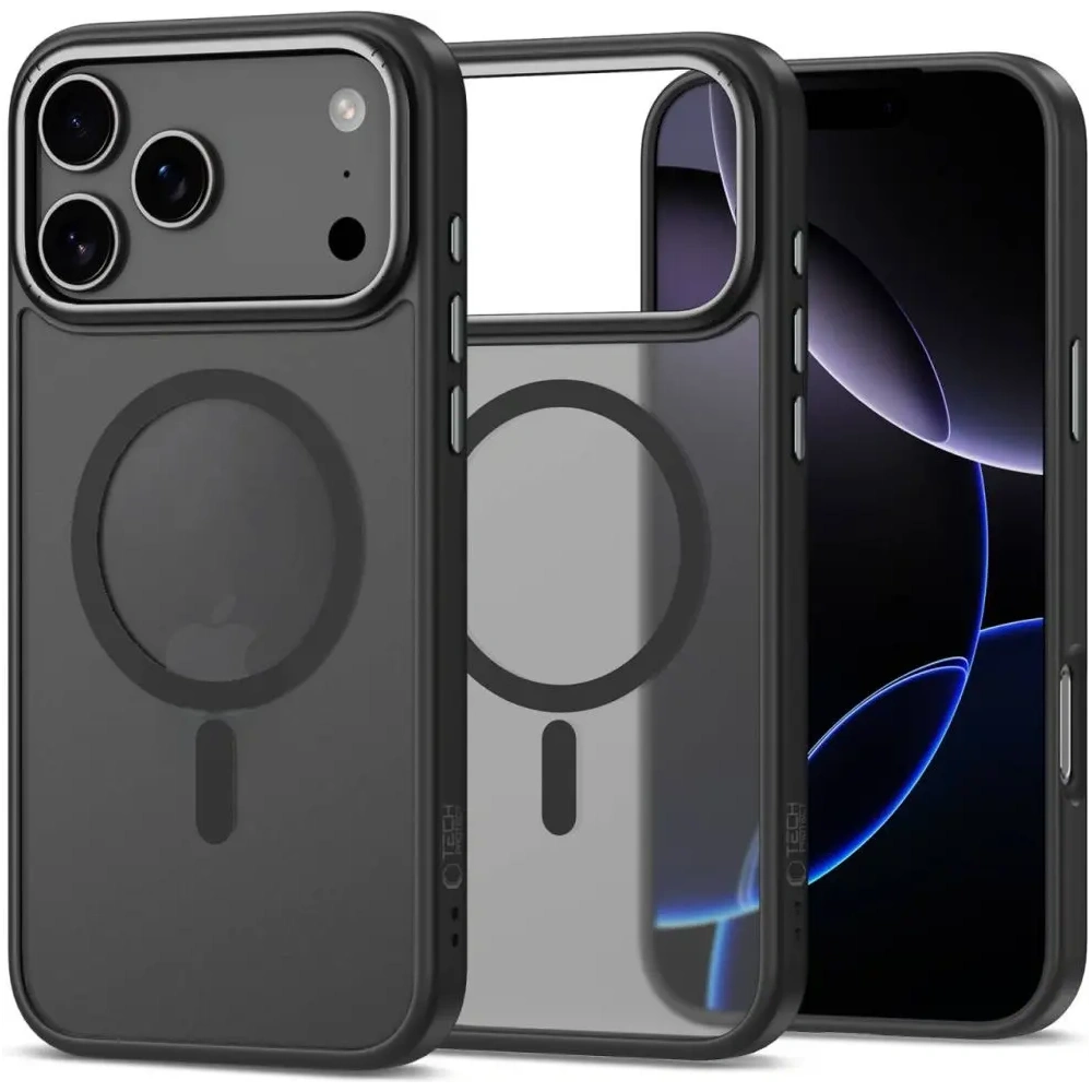Etui Tech-Protect CamEdge MagSafe do Apple iPhone 17 Pro Matte Black/gunmetal