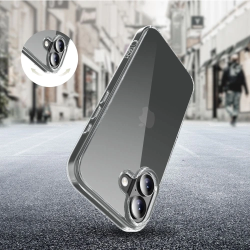 Etui Tech-Protect Flexair Hybrid do Apple iPhone 17 Clear