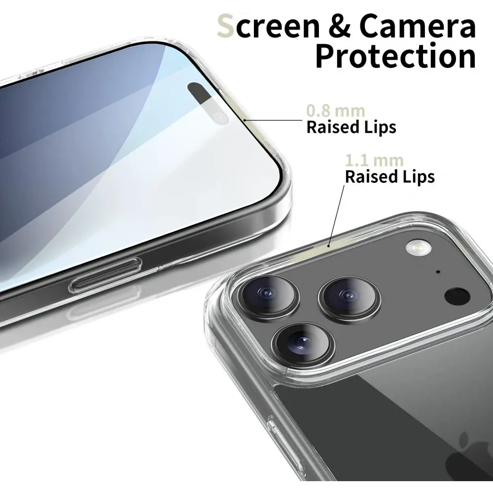 Etui Tech-Protect Flexair Hybrid do Apple iPhone 17 Pro Clear