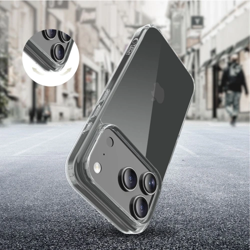 Etui Tech-Protect Flexair Hybrid do Apple iPhone 17 Pro Max Clear
