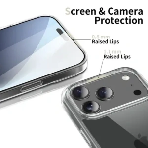 Etui Tech-Protect Flexair Hybrid do Apple iPhone 17 Pro Max Clear