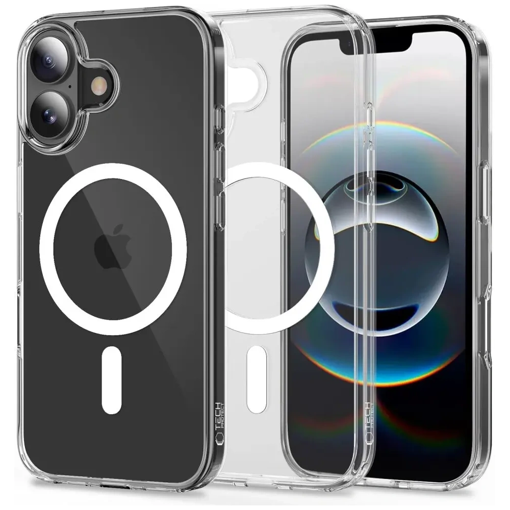 Etui Tech-Protect Flexair Hybrid MagSafe do Apple iPhone 17 Clear