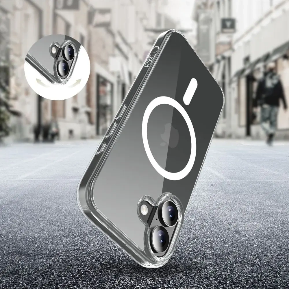 Etui Tech-Protect Flexair Hybrid MagSafe do Apple iPhone 17 Clear