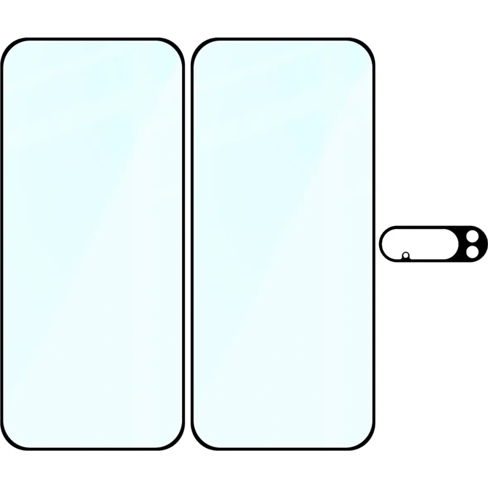 2x Szkło na ekran + szkło na aparat BIZON Edge Pack do Google Pixel 10 Pro