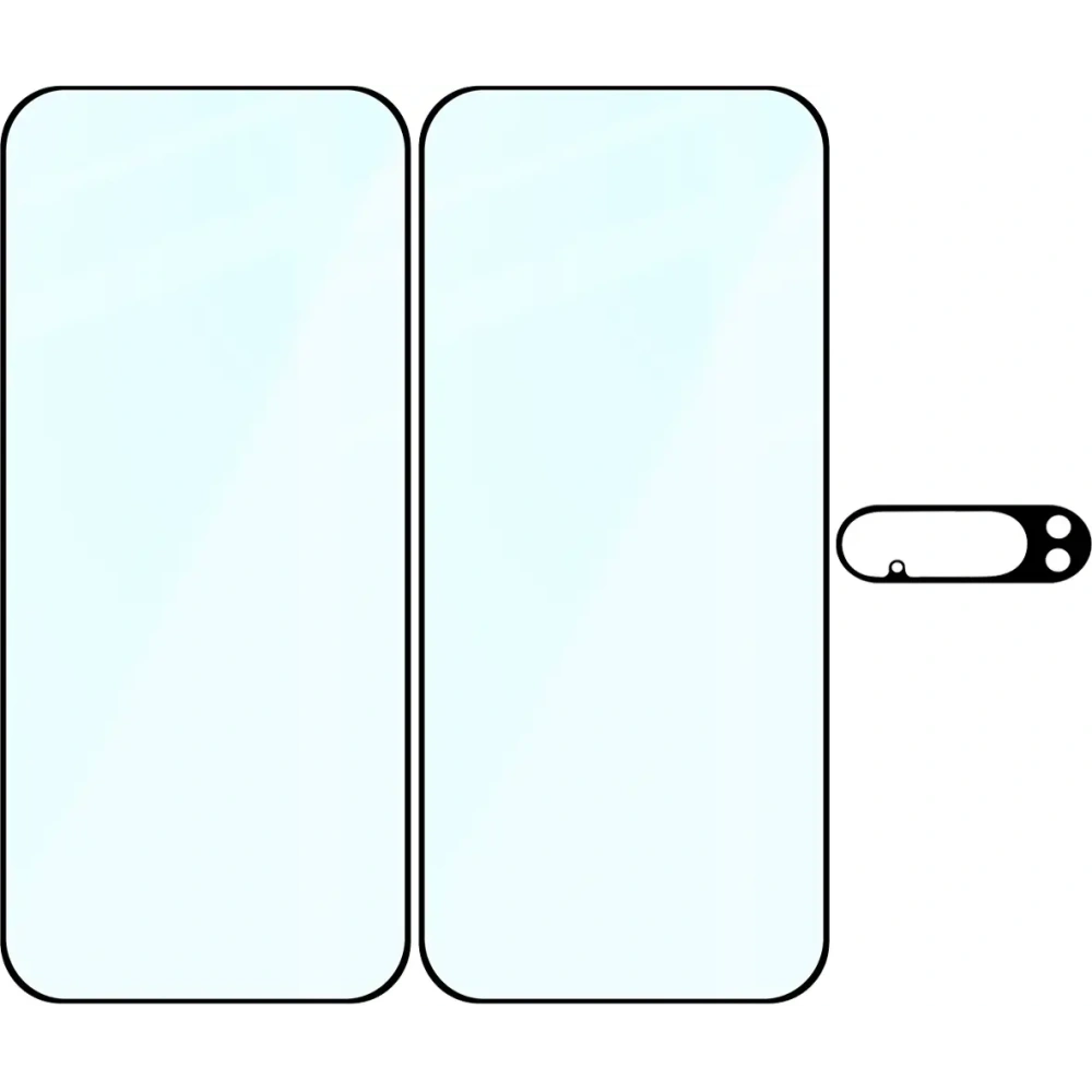 2x Szkło na ekran + szkło na aparat BIZON Edge Pack do Google Pixel 10 Pro XL